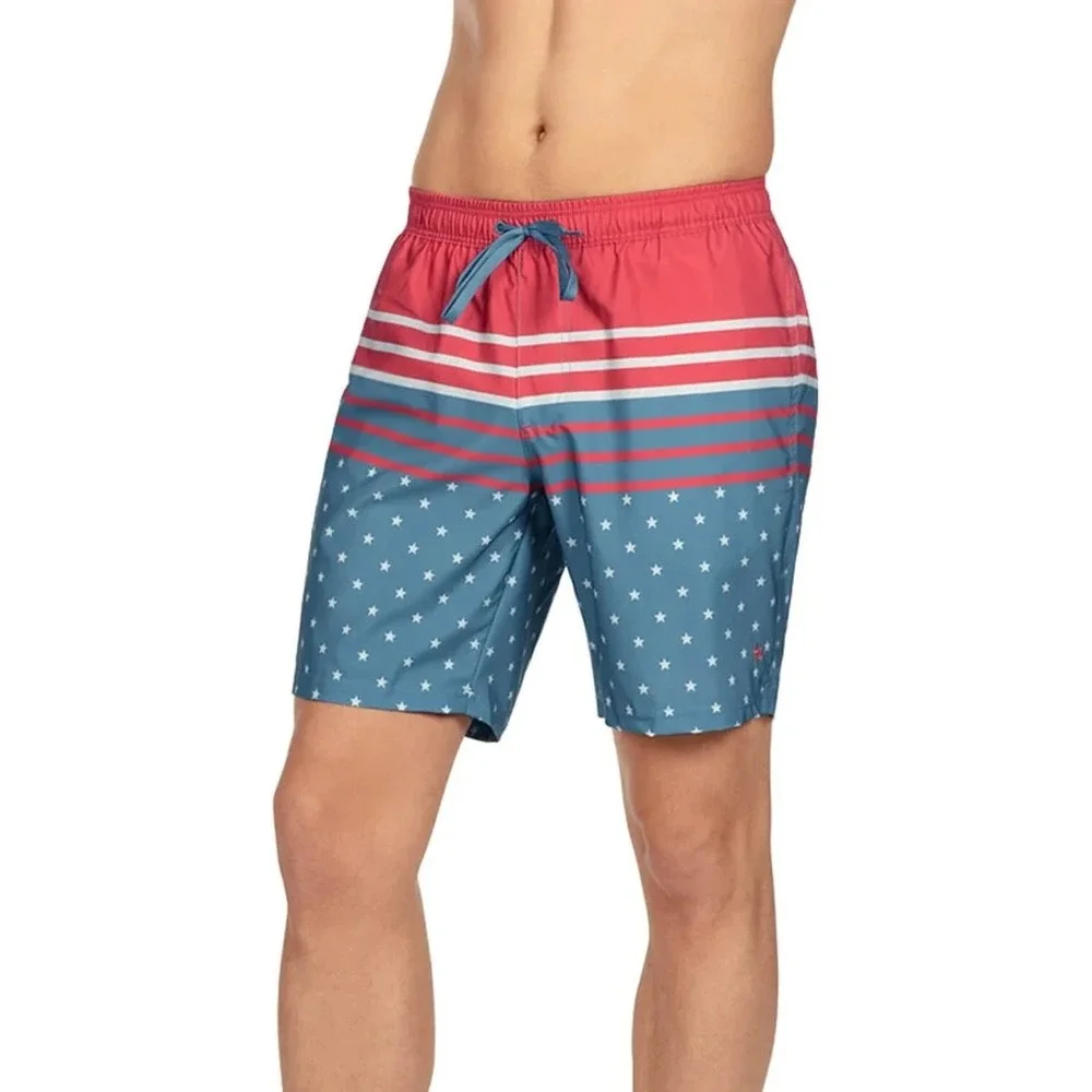 TIPSY ELVES FREEDOM'S CALLING SWIM TRUNKS Men's Size Medium NEW WITH‎ TAGS